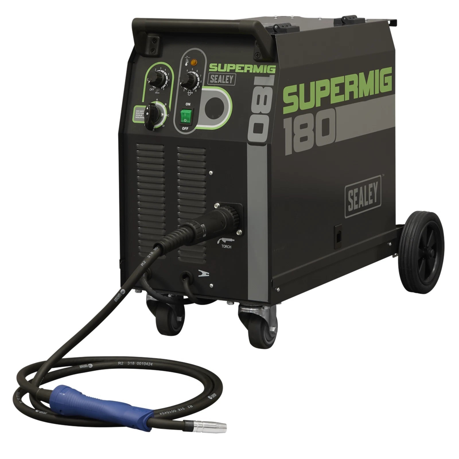 Professional MIG Welder 180A 230V, with Binzel Euro Torch, Sealey SUPERMIG180 D