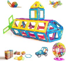Magnetische Bausteine 95 Teile STEM Spielzeug Kinder ab 3 Jahre Lernspielzeug