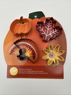 Wilton 4 Piece Autumn Cookie Cutter Set, 2308-0-0298