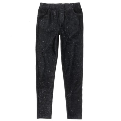 Epic Threads Girls Black Corduroy Pants Sparkle Glitter Pull-On Slim Fit