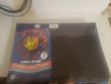 Pacon Tru-Ray Construction Paper, Black, 12" x 18" 50 Sheets - 5 Packs = 250 qty