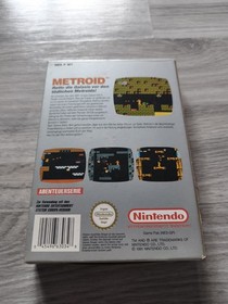 Sammlerzustand ! Metroid Small Box Nintendo NES Spiel Entertainment System 