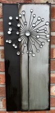 Metal Dandelion Wall Art with Crystals H 72cm W 30cm