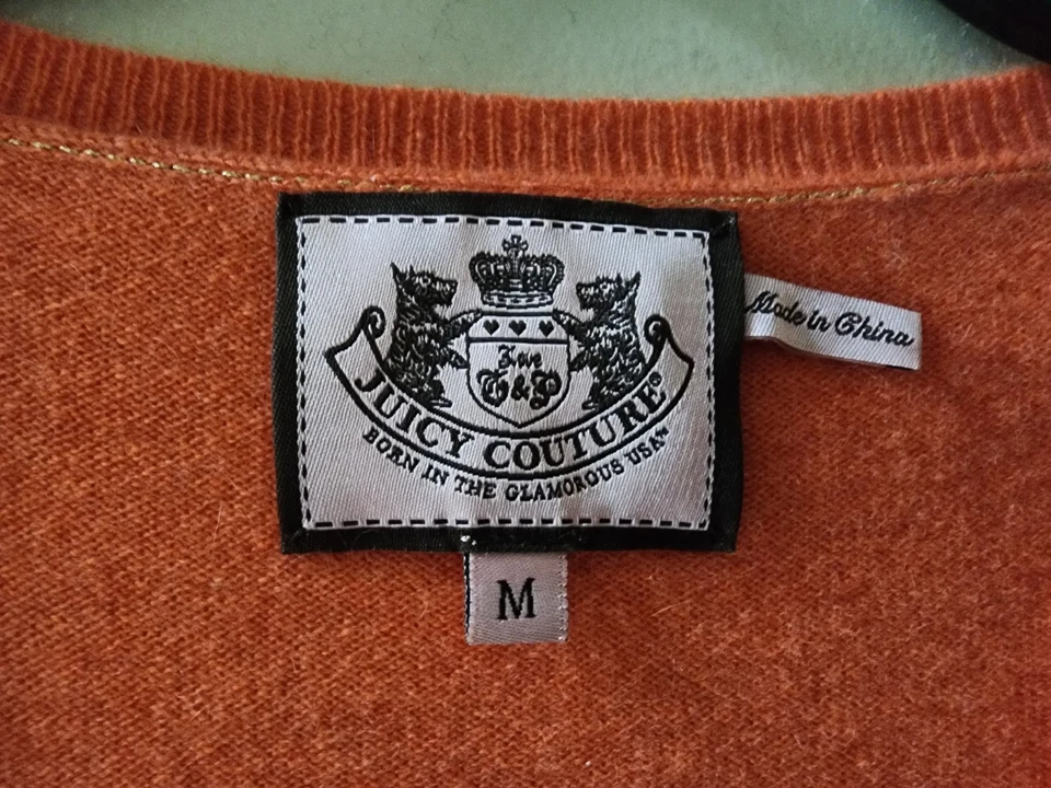 Suéter Vintage JUICY Couture Cachemir Cuello en V Talla M Foto 3 de 4