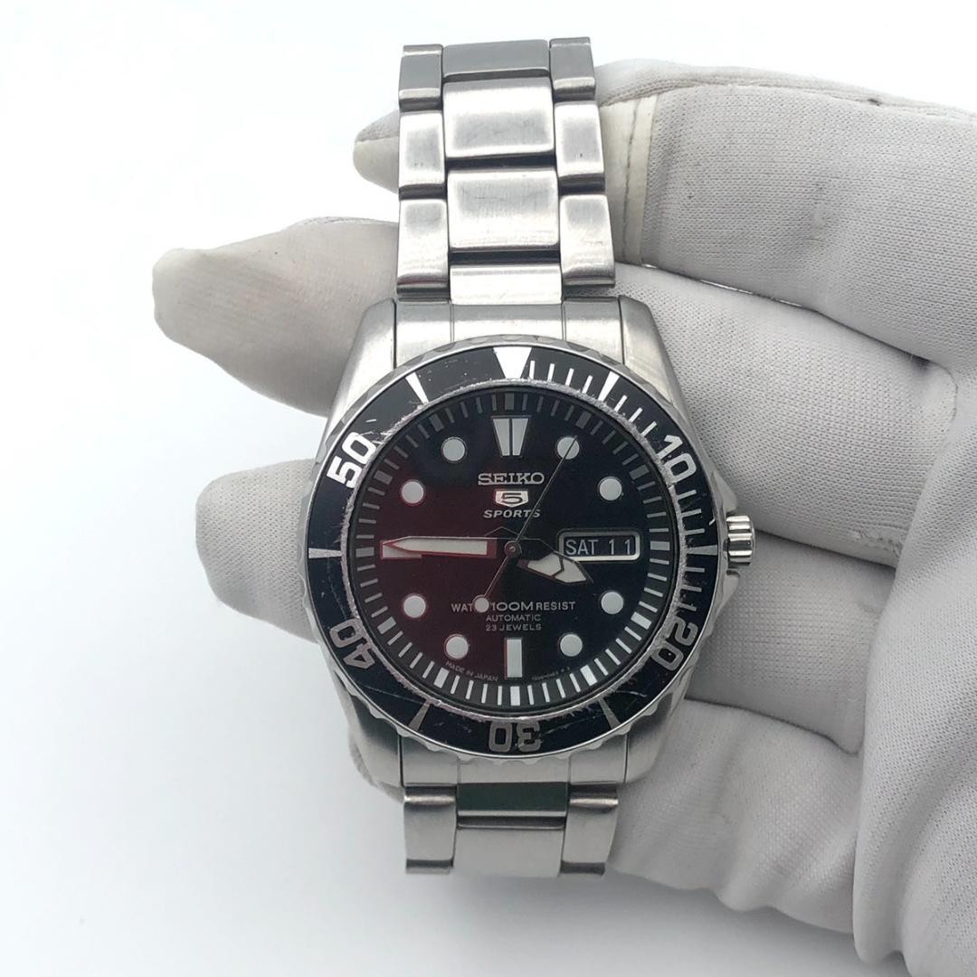Buy Seiko 5 Sports Men's Black Watch - SNZF17 online | eBay