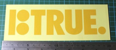 Plan B. BTRUE B True Sticker Skateboard Sticker