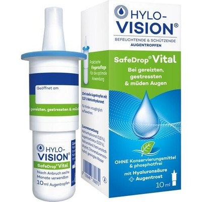 HYLO-VISION SafeDrop Vital Augentropfen , 10 ml, PZN: 16009581