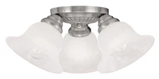 Livex Lighting 1529-91 Edgemont Semi-Flush Mount Brushed Nickel