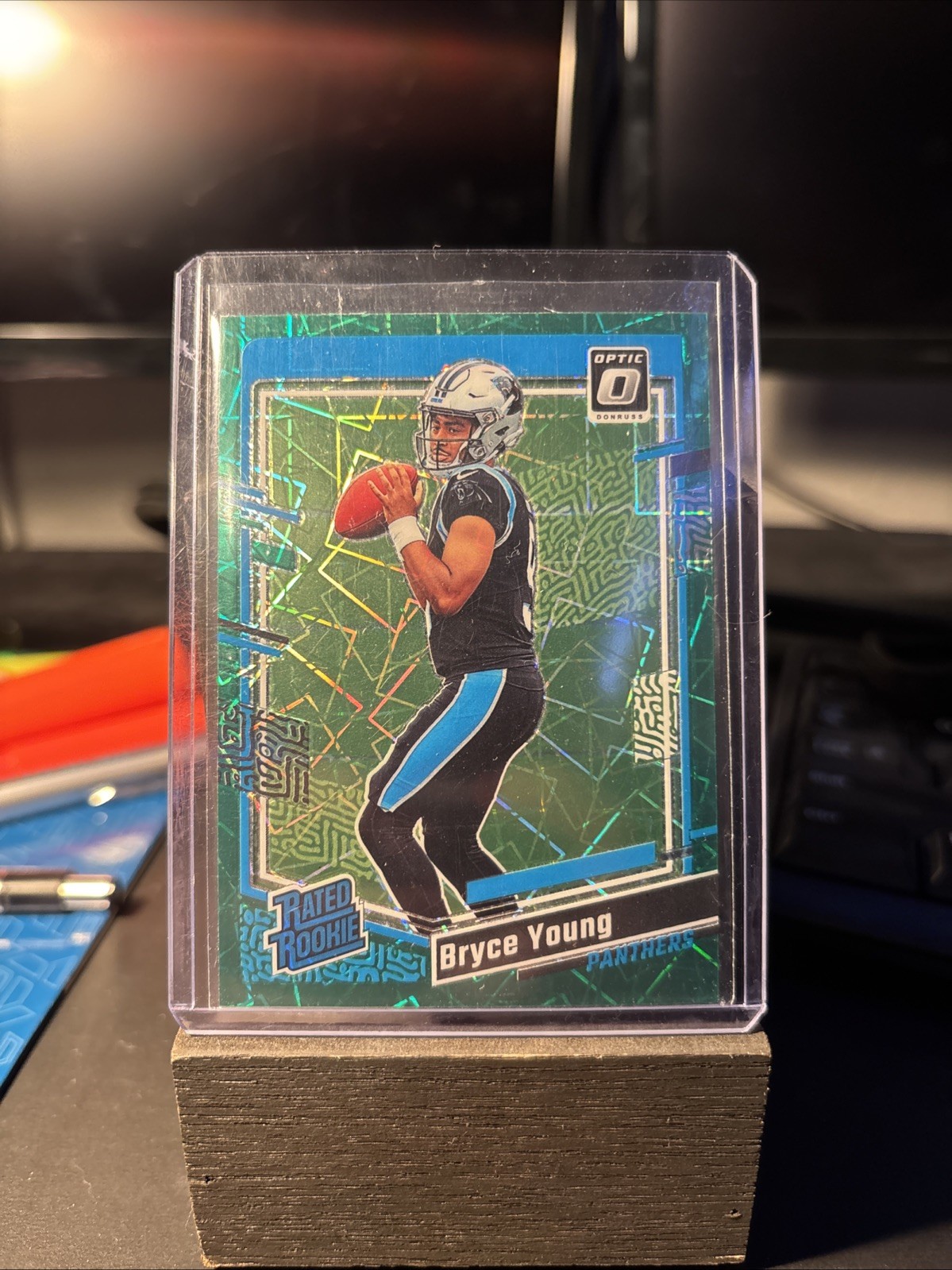 2023 Panini Donruss Optic - Rated Rookie Bryce Young #213 Green Velocity Prizm