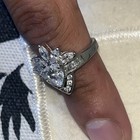 Clear Marquise CZ Cluster Ring Size 6 Sterling Silver 925 — photo 3