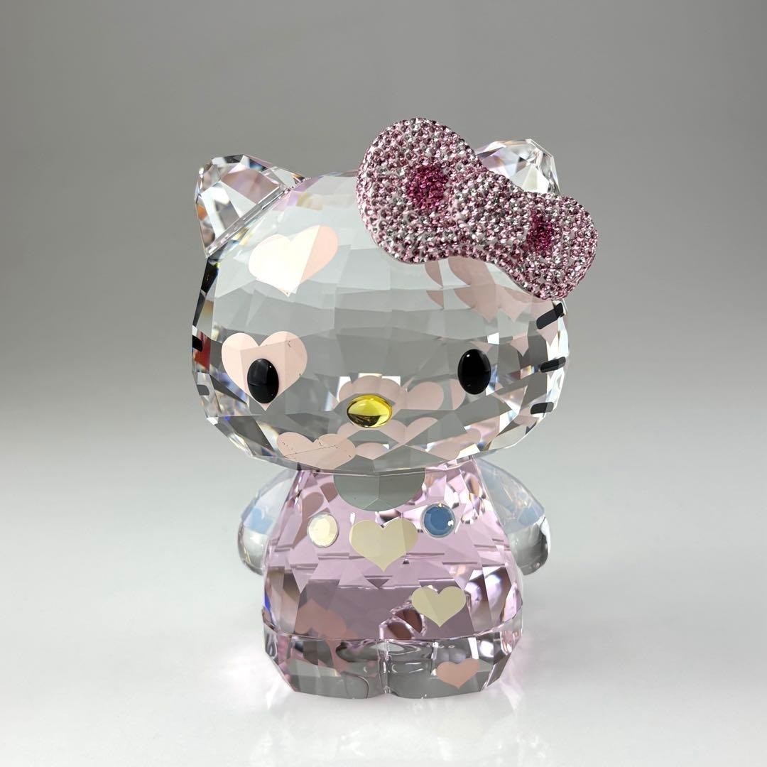 Swarovski Hello kitty置物 SWAROVSKI HELLO KITTY HEARTS 2012 Limited Edition Crystal Figurine