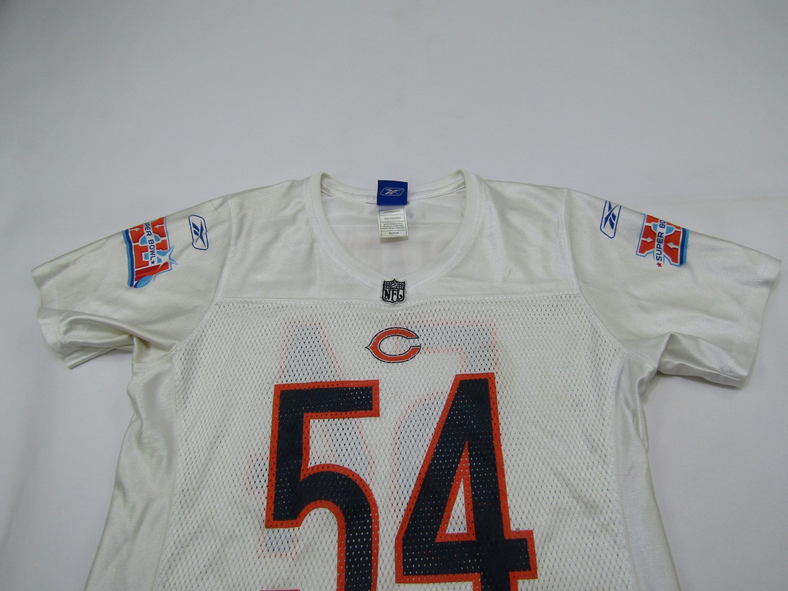 VTG Brian Urlacher Chicago Bears Jersey Youth Medium Super Bowl XLI Reebok NFL thumbnail 5