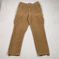 Vans Service Cargo Pants Men's Size 30 Brown Corduroy Loose Tapered Fit Skate