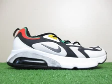 Nike Air Max 200 Shoes Mens 12 Medium D Rasta White Black Sneakers AQ2568-101