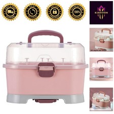 Portable Baby Bottle Storage with Removable Cover - Eco-Friendly  Easy Clean