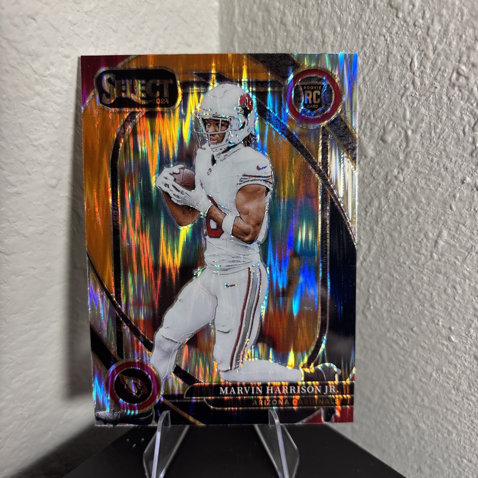 2024 Panini Select - Club Level Marvin Harrison Jr.  Black & Orange Shock Prizm