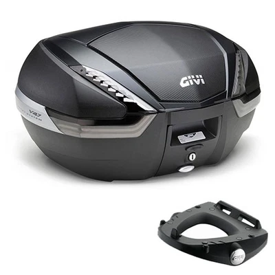 Kit Top Case V47NNT GIVI Noir 47L + Platine Kawasaki KLV 1000 2007-2008 - Photo 1/4