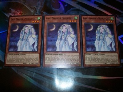 3x Ghost Mourner & Moonlit Chill 1st Edition Common L5DD-ENC11 Yu-Gi-Oh!