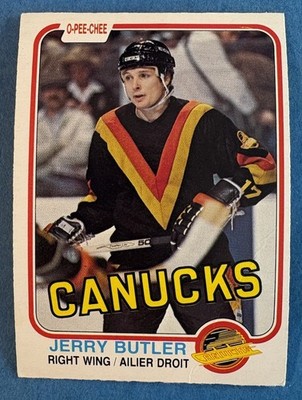 1981-82 O-Pee-Chee Vintage OPC #332 Jerry Butler - Vancouver Canucks NHL