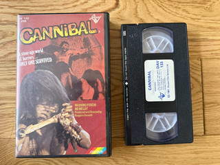 Cannibal VHS Derann AV Cult Horror Video Nasty Style Ex Rental Rare Vintage Tape
