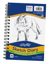 Pacon  Sketch Diary, 70 Sheets 9" x 6"