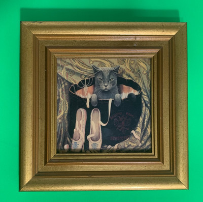 The Ballet Cat Art Print Framed Kitten Wall Art