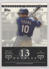 2007 Topps Moments & Milestones 75/150 Michael Young #113 x6g