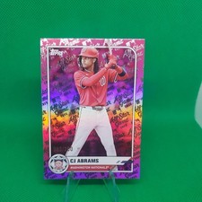 2025 Topps CJ Abrams Pink Foil All-Star Game /250 #38 Washington free base