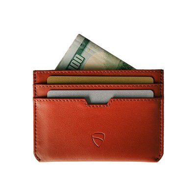 MOORGATE Slim Card Holder   Minimalist Leather Wallet with RFID Blocking, Fro...