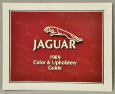Jaguar 1989 Color & Upholstery Guide, tri fold design