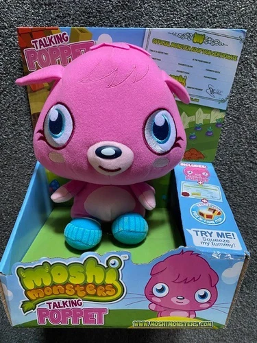MOSHI MONSTERS TALKING POPPET NEW PLUSH TOY - NO USA TARIFFS