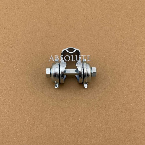 CHROME VINTAGE SCHWINN BICYCLE SADDLE SINGLE SEAT RAIL CLAMP 7/8" BIKE