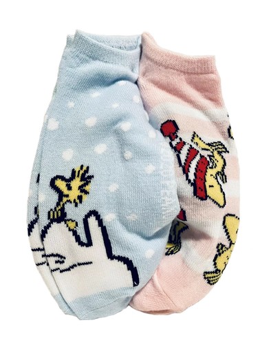 Peanuts Snoopy Holiday scarpa calzini donna 5 paia no show taglia 4-10 - NUOVO - Foto 6 di 8