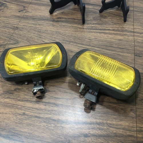 UNTESTED Vintage CIBIE 95i Fog Lights Yellow CIBIE IODE 95 *PARTS/REPAIR* - Picture 2 of 15