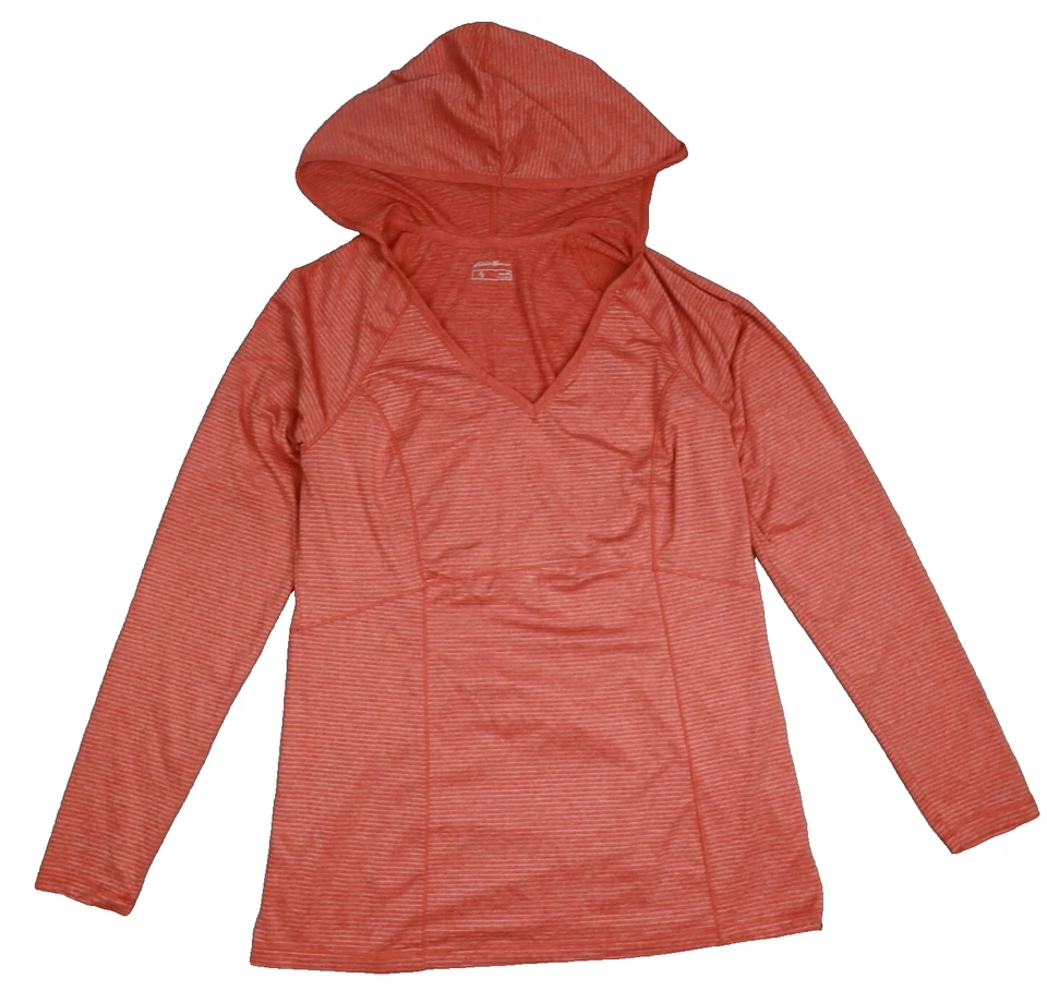 Sudadera con Capucha Eddie Bauer Para Mujer Rayas Medianas Ligera Elastizada Pullover Primavera Foto 2 de 4