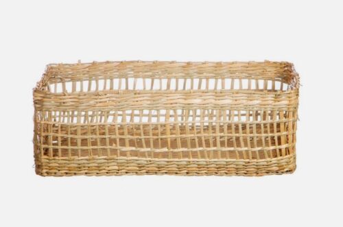 SASS AND BELLE Bohemian Home Seagrass Wicker Rectangular Basket - Picture 2 of 2