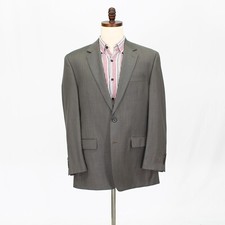 Ralph Lauren 42R Gray Sport Coat Blazer Jacket Solid 2B Wool
