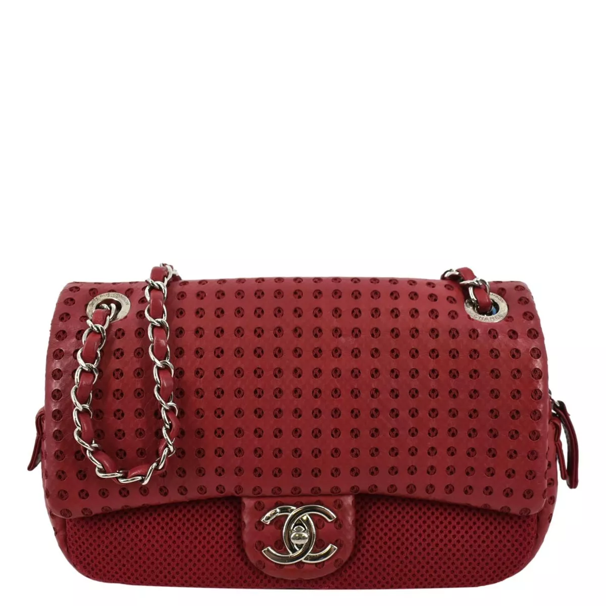 Chanel perforated flap best sale bag