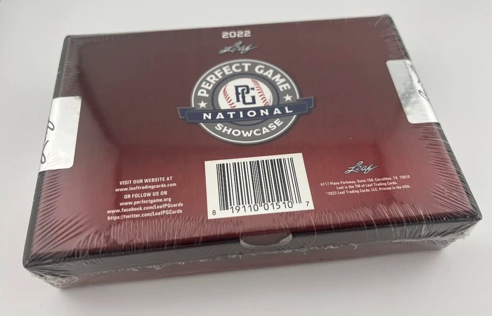 2022 Leaf Perfect Game National Showcase Baseball Sealed Hobby Box 20 Autographs - Image 2 of 2