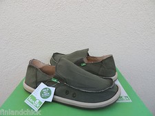 SANUK VAGABOND OLIVE GREEN SIDEWALK SURFER SHOES, MEN US 9/ EUR 42 ~NWT
