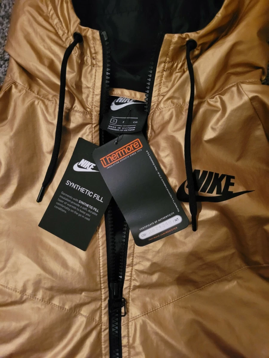 Metallic gold hotsell nike jacket