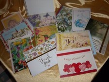 vintage greeting cards Lot 36 Birthday Anniversary Get Well Sympathy New Baby 