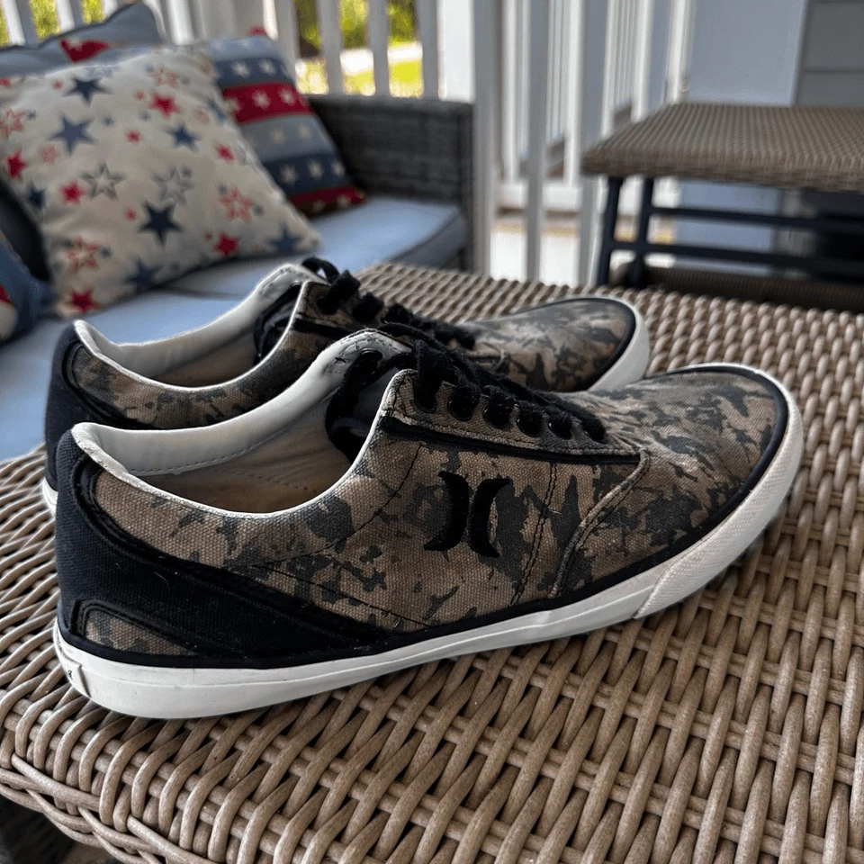 Hurley Kayo Lace Sneakers Men's 10.5 Camouflage Skater Y2K Grunge - Image 2 of 4
