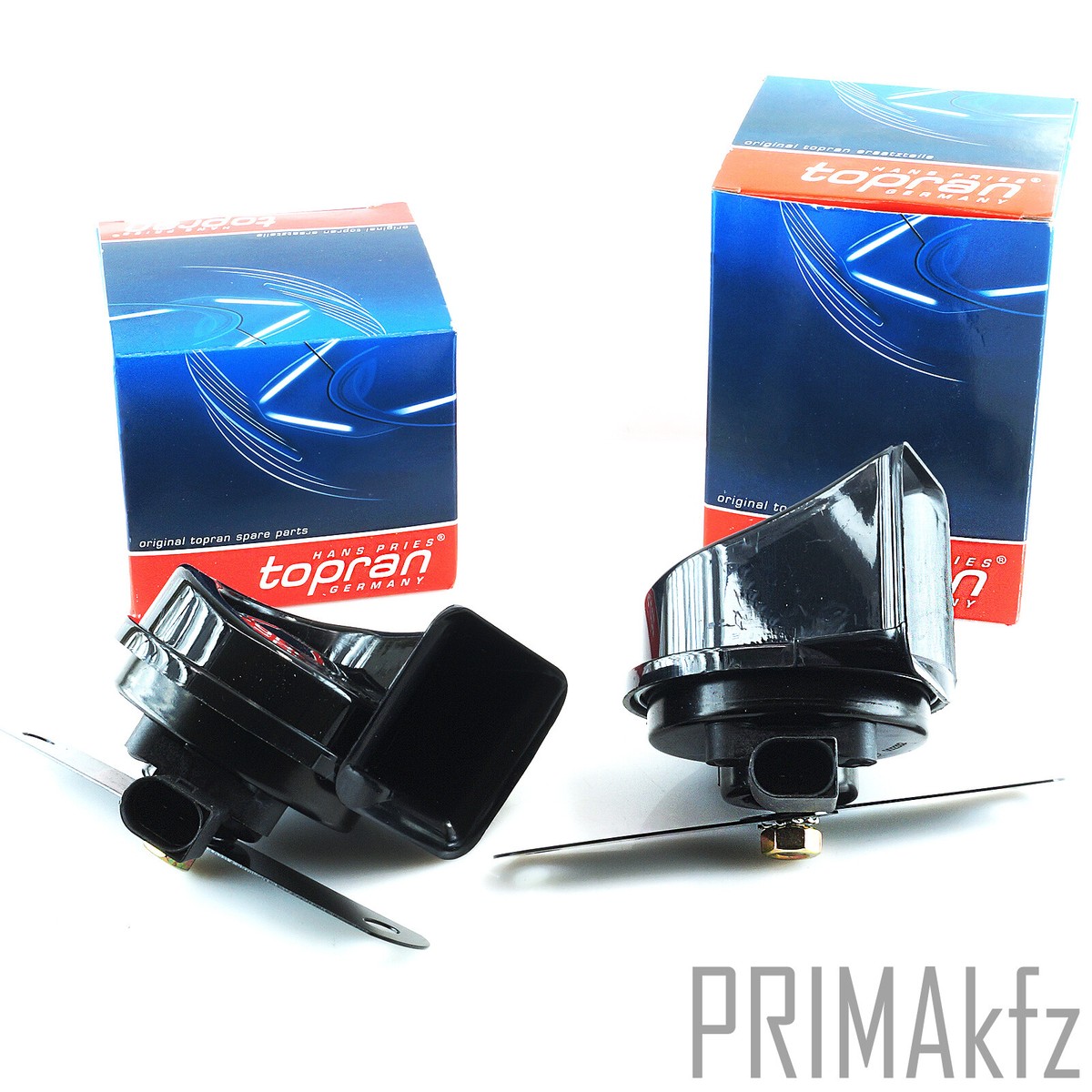 ORIGINAL TOPRAN Tiefton + Hochton Horn Hupe Signal für VW Golf 