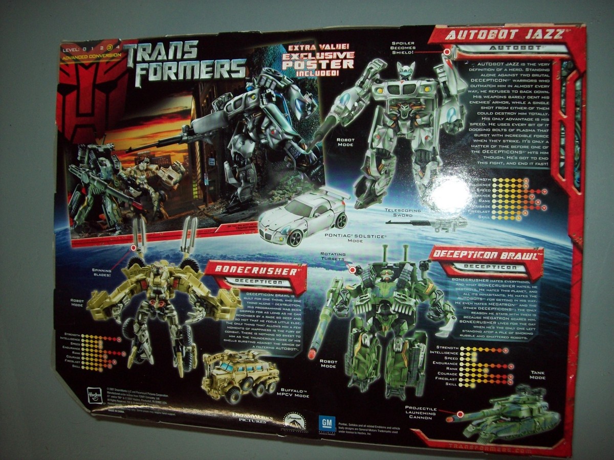 TRANSFORMERS DELUXE MOVIE 3 pack FIGURE 2007 DECEPTICON