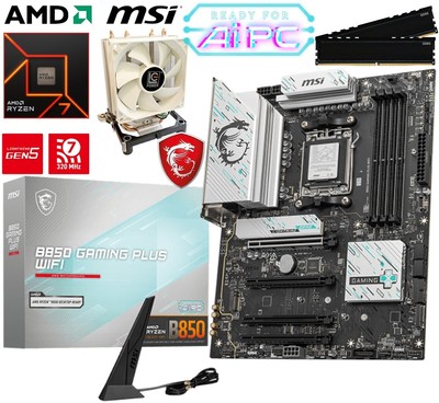 PC Aufrüstkit AMD Ryzen 7 7700 bis 64GB DDR5 mit TPM 2.0 MSI B850 Gaming Plus
