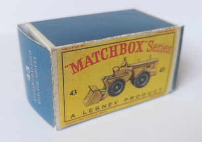 Matchbox RW #43b 1:97 Aveling Barford Bagger Repro ''D'' Box Lesney Series-75 