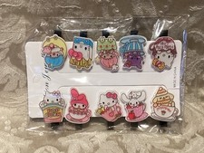 Hello Cat Kitty Friends My Melody Bunny Pom Pom MIXED HAIR CLIP BARRETTE SET