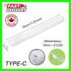 4pcs LED Motion Sensor Under Cabinet Closet USB Rechargeable Kitchen Lamp Strip