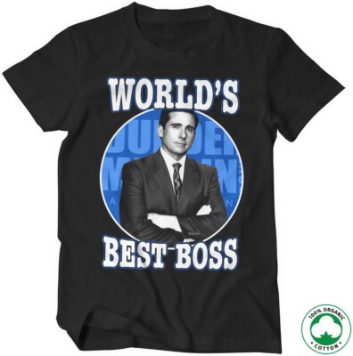 The Office World's Best Boss Organic T-Shirt Black
